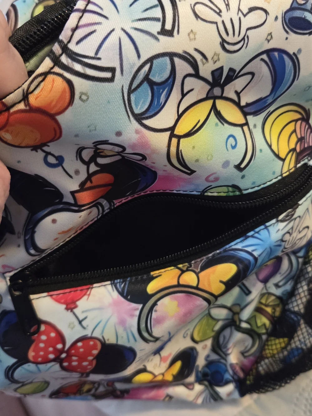 Colorful Character Ear Headband Sling Backpack - Multi